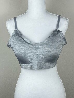 Nine‎ West Padded Bralette XL Gray Seamless Wireless Stretch Lounge Bra Soft